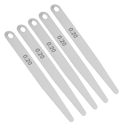metric feeler gauge set .1mm to 3 mm, Stainless Steel Feeler Gauge Ruler Welding Inspection Tool for Measurement (0.2)