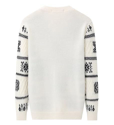 Rivccku Men's Jumper Crew Neck Knit Sweaters 100% Pure Cashmere Knitted Pullover Winter Warm Knitwear2