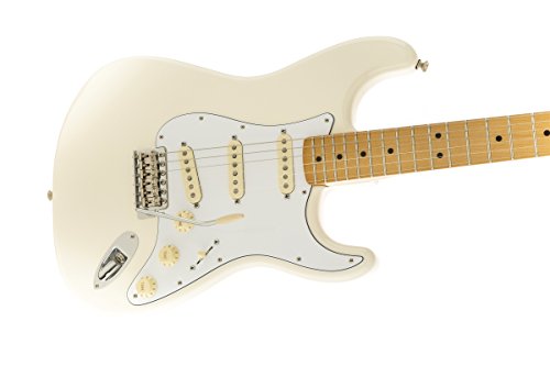 Fender Jimi Hendrix Stratocaster Electric Guitar, Olympic White, Maple Fingerboard #TOP3