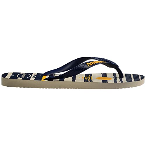 Sandalias Havaianas Top Nautical Bege Palha/Marinho 37/38