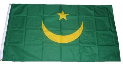 Mini-Flagge Mauretanien - Wimpel Ca. 15x10 Cm, Beidseitig Bedruckt, Aus Polyester