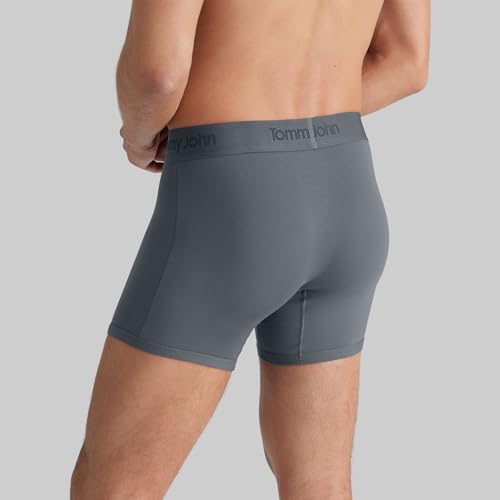 Image of Tommy John Men's Trunk 4 inch Underwear, Second Skin Boxers with Supportive Contour Pouch, Soft, Breathable Stretch Fabric Boxers