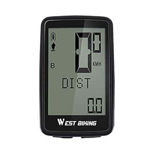 Draadloze Fietscomputer, Waterdichte Fietscomputer met Achtergrondverlichting LCD, Fietssnelheidsmeter En…