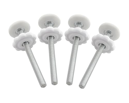 4 Pack Baby Gate Threaded Spindle Rod 8MM(M8), Replacement Screw Bolts Hardware Parts Kit for Pet & Dog Pressure Mounted Safety Door & Stair Gates (a...