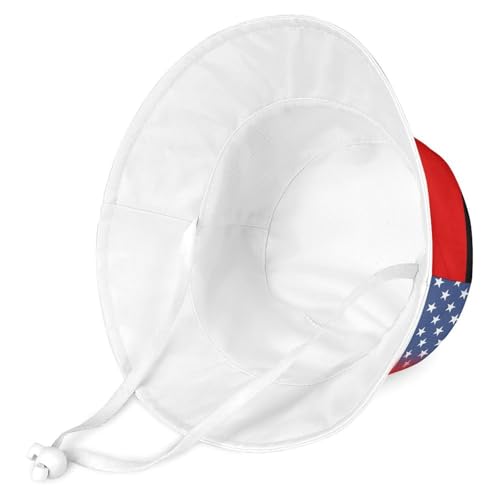 American and Germany FlagChildren's Bucket Hat for Boys and Girls, Breathable Summer Beach Hat54cm3