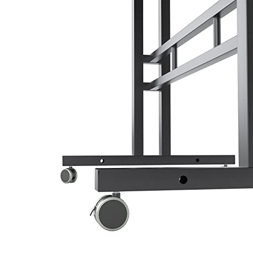 DlandHome staand bureau laptopstandaard Winkelwagen Mobiel in hoogte verstelbaar zittend bureau stijger staande tafel… - Image 6