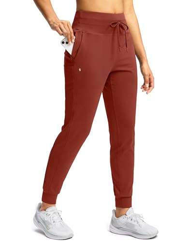 Image of Soothfeel Womens Joggers with Zipper Pockets High Waisted Sweatpants Athletic Leggings Pants for Workout Running Yoga