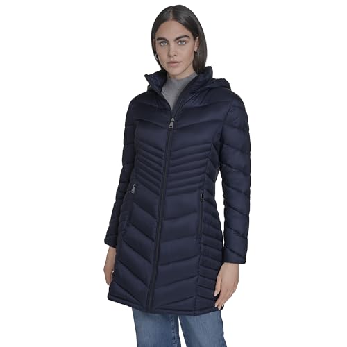 Manteau Calvin Klein femme avec doudoune longue chevron pour l'hiver