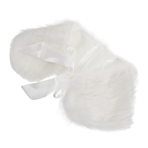 Girls Faux Fur Shawl Wrap Cozy Winter Cape for Boys and Girls Stylish Decorative Faux Fur Shawl Warm Outerwear Accessory for Parties and Cold Weather