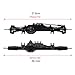 RC Crawler Black Front Axle for Axial Wraith 1/10 90018 90020 90045 RR10 RC US