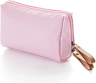 Small Makeup Bag for Purse, VVIITOP Makeup Pouch Small Cosmetic Bag Mini Portable Handbag for Women and Girls (Pink)