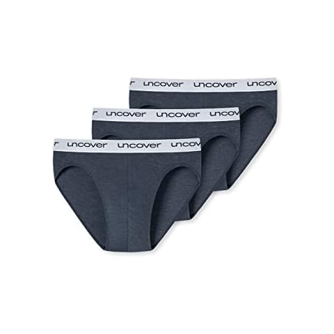 Uncover by Schiesser Men's Pack of 3 Rio Briefs Underwear, darkblue, XXXL Cover