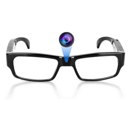 Tosuny 1080P HD Kamera Brille, tragbare Aufzeichnungsbrille mit intelligenter Stabilisierung und Weitwinkelobjektiv, Sport und Aufnahmen aus der Ich Perspektive