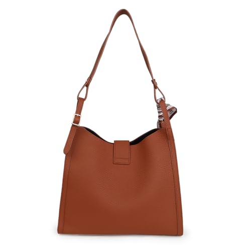 Image of Magnolia Women's Betula Medium Handle Croco Pattern Tote Bag | Ladies Classic Solid Color Purse Shoulder Fashion Handbag Inner Pocket with Zip For Daily Use Work Travel