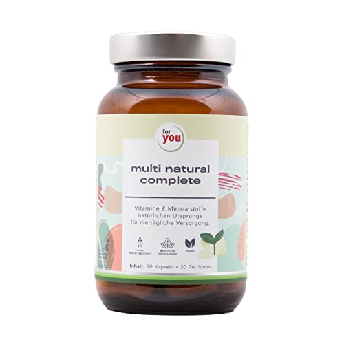 multi natural complete aus natürlichen Pflanzenextrakten | 100{e3f5f415f8f41613bd26044a9b20684a1b6d6d0ca4ecd2c6c46a9457bff1bb9b} natürliches, hochdosiertes Premium Multivitamin-Präparat | 90 Kapseln | breites Spektrum an Vitaminen und Mineralstoffen multi natural complete aus natürlichen Pflanzenextrakten | 100{e3f5f415f8f41613bd26044a9b20684a1b6d6d0ca4ecd2c6c46a9457bff1bb9b} natürliches, hochdosiertes Premium Multivitamin-Präparat | 90 Kapseln | breites Spektrum an Vitaminen und Mineralstoffen