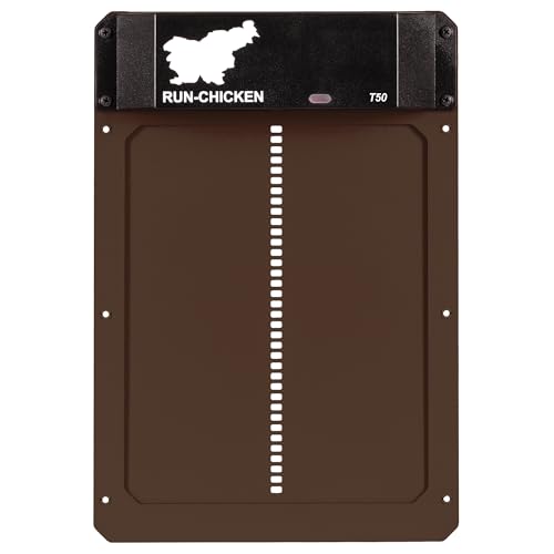 RUN-CHICKEN Porte T50 - Clapet automatique en aluminium - Fonctionnement à piles et résistant aux...