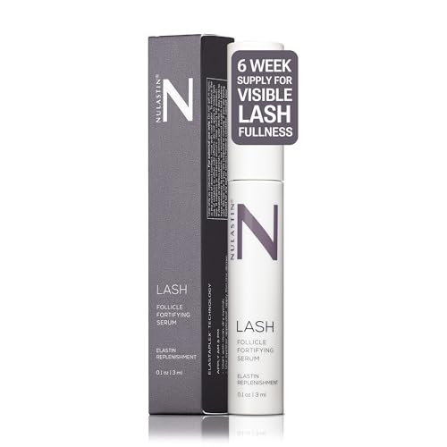 NULASTIN Eyelash Serum for Thicker Looking Lashes – Follicle Fortifying LASH Serum – Clinically Tested Eyelash Enhancing with Keratin – From the Experts in Brows and Lashes (0.1 Fl Oz)