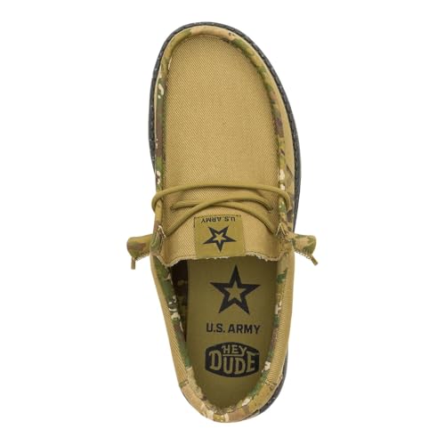 Hey Dude Wally US Army/Navy, Men’s Shoes, Men's Slip-on Loafers, Comfortable & Light-Weight2
