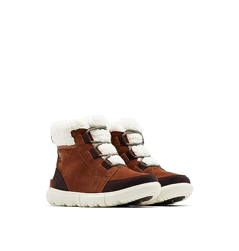 Sorel Explorer Carnival WP, Botas de invierno impermeables, Mujer, Wood Chalk Explorer 2 Carnival Cozy, 38 EU