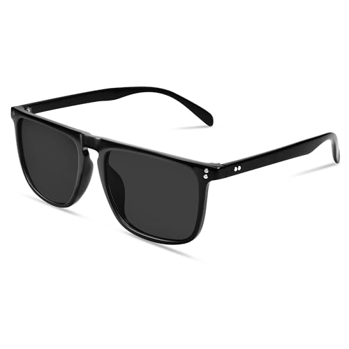 Image of VANLINKER Polarized Square Sunglasses for Men Women Dark Shades with UV Protection for Driving VL9748