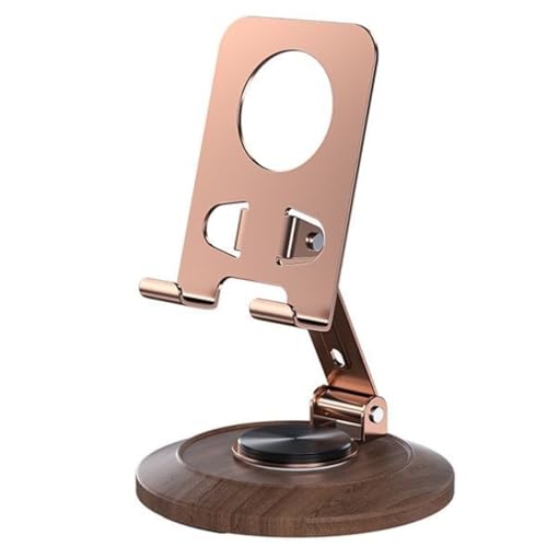 ZYEUNAGNB Adjustable Cell Phone Stand,360 Rotating Foldable Desktop Cellphone Stand with Anti-Slip Base Portable Phone Holder for iPhone 17 16 15 14 13 Pro Max, All Smart Phones, iPad