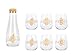 Dekomiro Thun - Caraffa Elegance con 6 Bicchieri, con detersivo da 50 ml