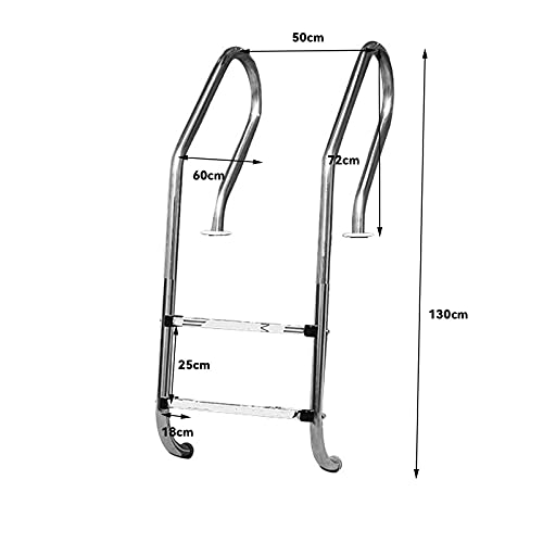 Escalera para piscina de acero inoxidable Heavy Duty 200kg miniatura 7