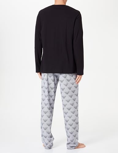 Emporio Armani Men's Pattern Mix Pyjama Long Sleeve Pants Pajama Set3