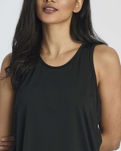 Real Essentials 5 Pack: Women's Racerback Workout Tank Top Mesh Back Dry-Fit Sleeveless Running Gym (Available in Plus Size)4