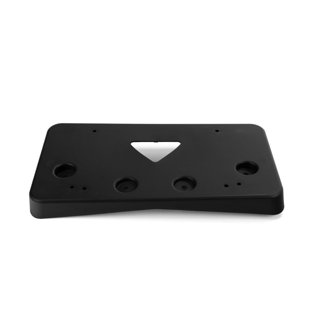 Mountain License Plate Frames - 2 Pack Plastic Black Car Tag Holder With Mountain Sticker
