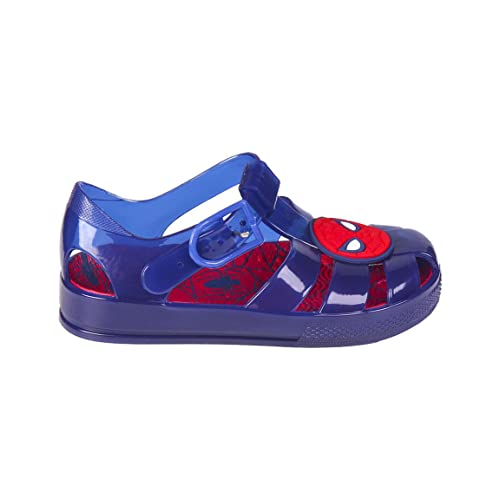 CERDÁ LIFE'S LITTLE MOMENTS - Cangrejeras Niño Fabricada con Suela PVC y Estampadas con Personajes de Spiderman | Zapatillas Cangrejeras de PVC con Hebilla plástica - Licencia Oficial Marvel