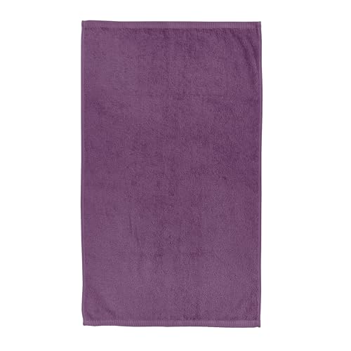 Image of Catherine Lansfield Quick Dry Cotton 90x140 cm Bath Sheet Plum