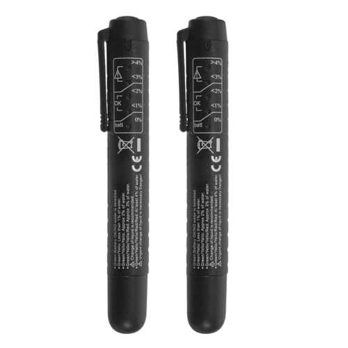 Image of GRIRIW 2pcs Brake Fluid Tester Pen with 5 LED Indicators for Vehicle Checks