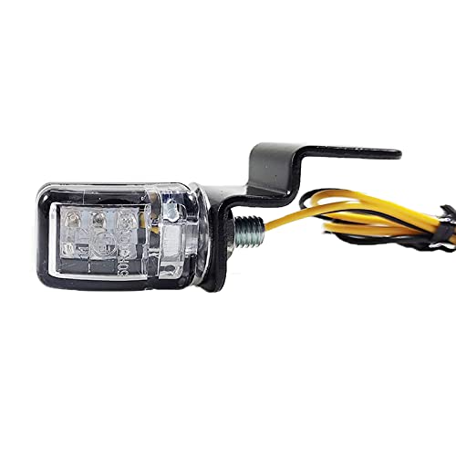 Ankia 2Pcs 12V Universal Motorcycle Front Rear Mini Led Turn Signal Indicator Blinker Light Brake Flasher For Harley Honda Suzuki Kawasaki Yamaha Cafe Racer Cruiser Atv Motocr (Black) #TOP4