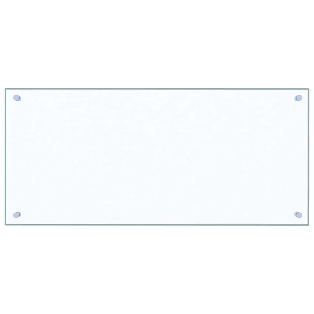 vidaXL Paraschizzi per Cucina Paraspruzzi Fornelli Resistente al Calore Pannello Splashback Parete Trasparente 90x40 cm in Vetro Temperato