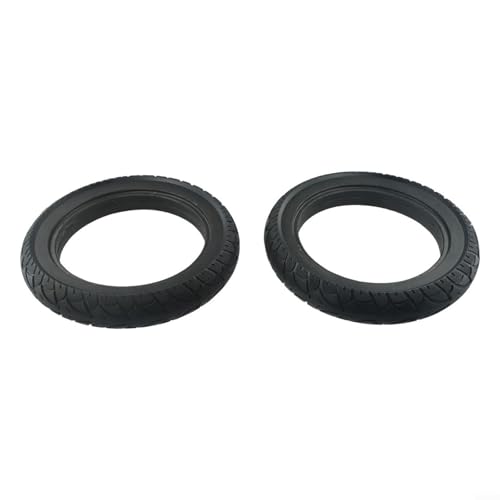 12 1/2x2 1/4 Solid Rubber Tire For Electric Scooter E-Bike Replacement Wheel 57-203 Non-Inflatable All-Terrain Mobility Aid Black(2pcs)