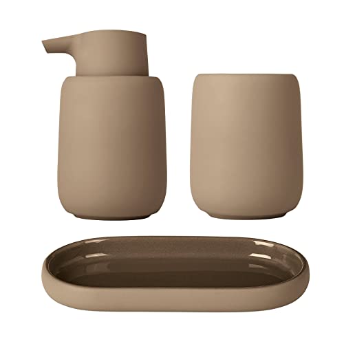 Accesorios de baño blomus SONO marrón para organizar el lavabo 2