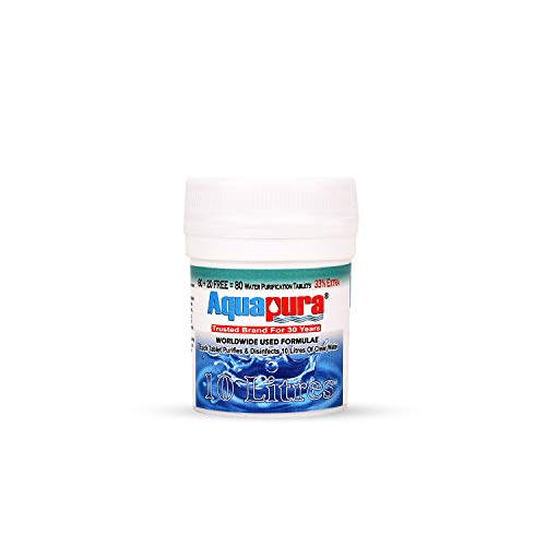 Image of Aquapura Water Purifier Tablets, 60 Tablets Pack, Each Tablet for 10 litres Water, 3 Years Shelf Life & Warranty - 60 Pcs
