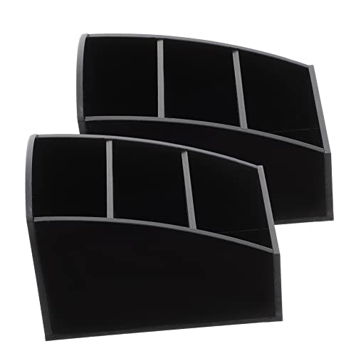 Cabilock 2Pcs Acrylic Coffee Organizer Station Sugar and Tea Bag Holder for Coffee Bar Countertop Storage Box with Open Design for Home Hotel Restaurant Use