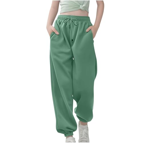 Children Kids 3 14Y Daily Elastic Waist Pockets Sport Casual Solid Pants Loose Long Trousers Girl Bundle