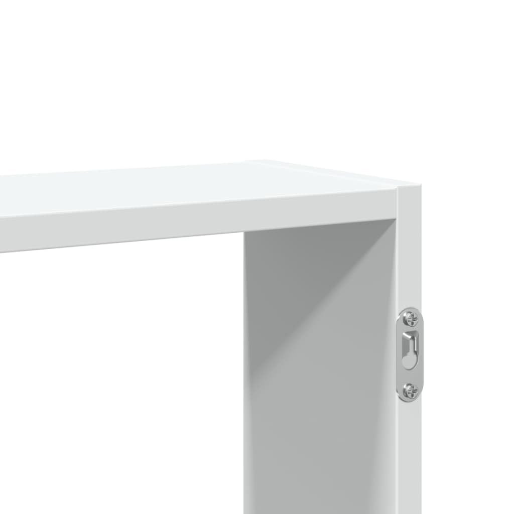 Estantería de pared blanca 99 x 15 x 60 cm, material de madera, estantería flotante para baño, dormitorio, salón, fácil de limpiar, ahorra espacio