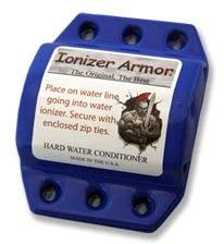 Ionizer Armor – Under-Sink Water Filter & Softener Attachment for Water Ionizers – Scale Reduction Protects Platinum Plates – No-Maintenance Home Water Filtration System – Easy Snap-On Install