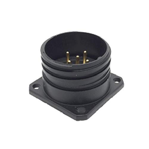 CEEP 920225S000P020 Circular Connector, Receptacle, 25S Insulator, Male, Panel Mount, Black Anti-Corrosive