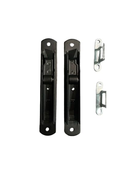 Aluminium Upvc Touch Lock for UPVC Sliding Windows Pack of 1 Pair Touch Keypad (Left and Right) (2pcs) with 2pcs Keep, Black-picture-14