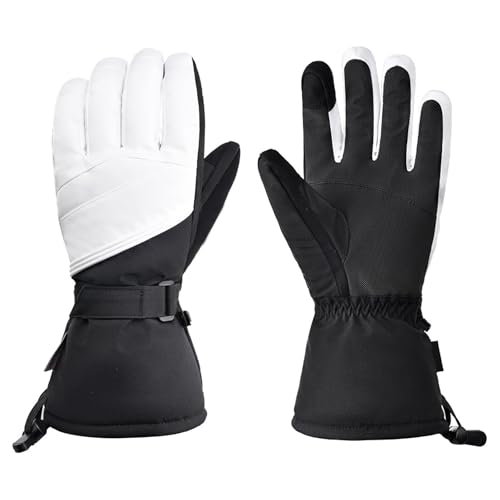 Fcnjsao Ski Gloves Warm Thermal Gloves Breathable Snowboard Gloves Touchscreens Gloves Water Ski Gloves Winter Gloves