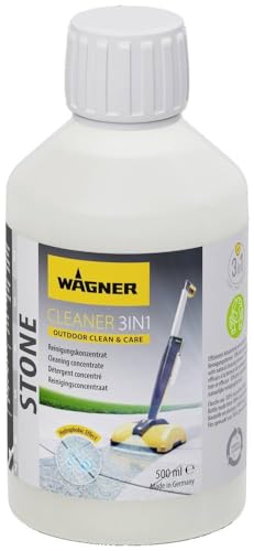 Wagner Stone Cleaner 3 in 1, 500 ml - Concentré pour le nettoyage régulier des surfaces en pierre à l‘extérieur