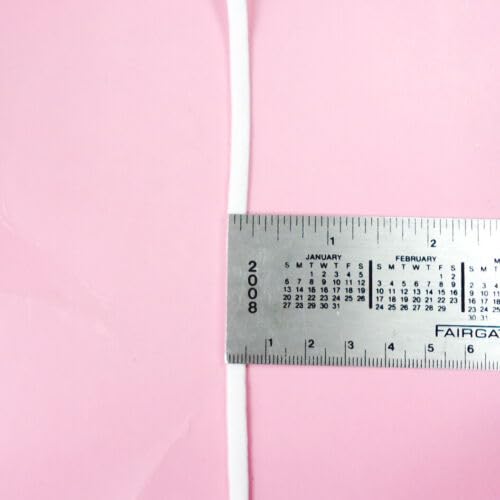 100 Yards Flat and Soft Elastic for Ear Loop 5mm Wide White Fabric