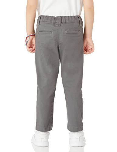 Image of Amazon Essentials Girls and Toddlers' School Uniform Straight Leg Adjustable Waist Flat-Front Chino Pants, Pack of 3