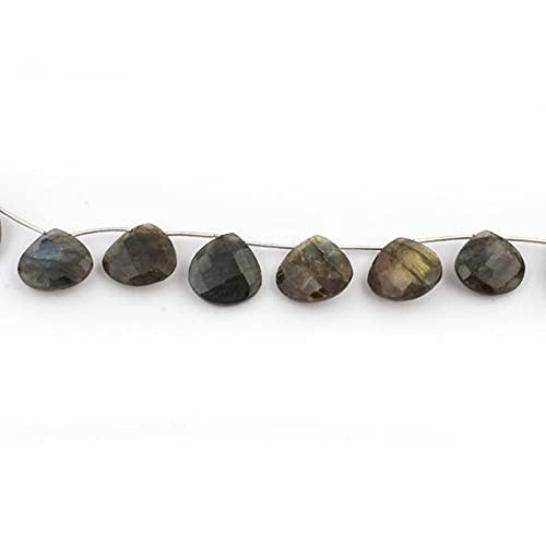 Perles cœur labradorite pour composer un bijou personnalisé à offrir en cadeau