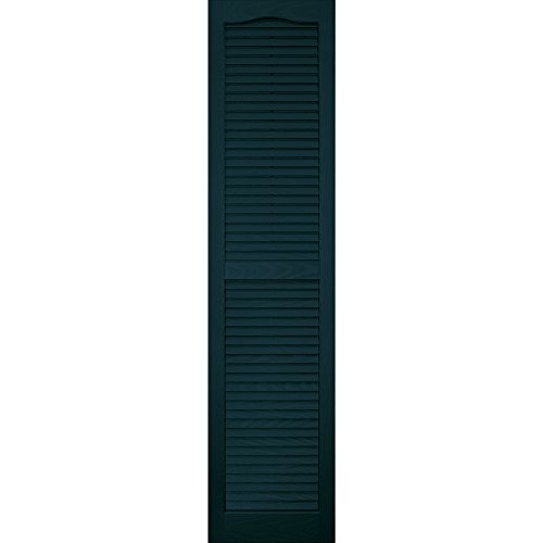 Vantage 0114059993 14X59 Louver Arch Shutter/Pair 993, Indigo Blue